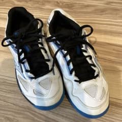 MIZUNO テニスシューズ BREAK SHOT 4 ホワイト ブルー25のサムネイル