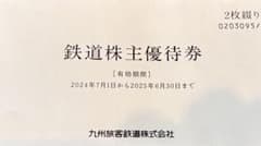JR九州　株主優待券3枚のサムネイル