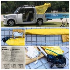トヨタ純正 bBオープンデッキ オプション品 タープテント 長期保管 未 