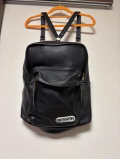OUTDOOR PRODUCTS 黒 レザーリュック コラボ - メルカリ