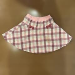 組曲160 ピンク チェック柄 フレアスカート - メルカリ