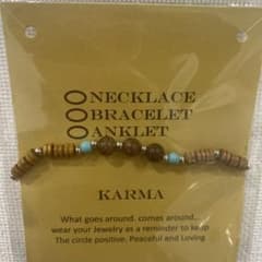 【新品】KARMA ウッドビーズブレスレット アンクレット 2のサムネイル