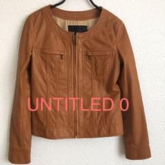 ノーカラージャケット レザージャケット　UNTITLED 0のサムネイル