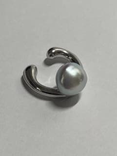 あこや真珠バロックパール8mm イヤーカフ　天然素材 ハンドメイド未使用　#1のサムネイル