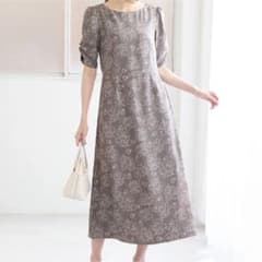 新品タグ付き♡ロペピクニック♡ 袖ギャザーフラワープリントワンピースのサムネイル