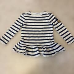 RALPH LAUREN キッズ　24M ストライプ柄フリルワンピース