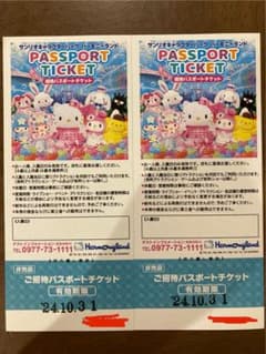 ハーモニーランド　パスポート　2枚セットのサムネイル