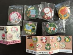 BT21 Kura Sushi Original Pin Badge Set of 6