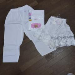 【3枚セット】 Elegance レース付きパンツ M　1枚 ・7分パンツM２枚のサムネイル