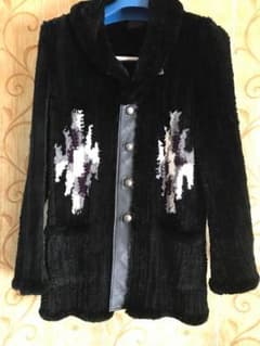 かつひろりん様専用★ Coal black ★ ラビットファーコートのサムネイル