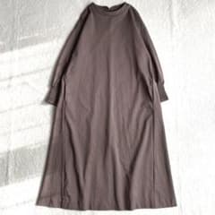 美品 北欧、暮らしの道具店 ポンチ素材のワンピース ロングワンピース