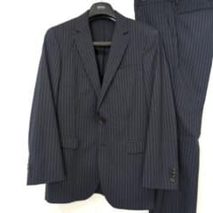 週末限定価格⭐️HUGO BOSS ネイビーストライプスーツ セットアップ46A