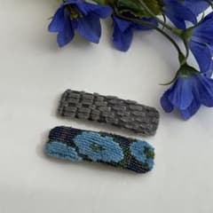 ハンドメイド ＊ ミナペルホネン はぎれ使用 ヘアピン 2個セット