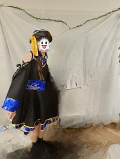 キョンシーコスプレ衣装 黒と青のサムネイル