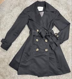 ZARA BASIC トレンチコート ブラックのサムネイル