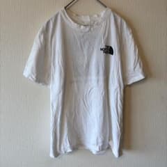 ザノースフェイス Tシャツ クルーネック 半袖 ロゴ 白 コットン お出かけ