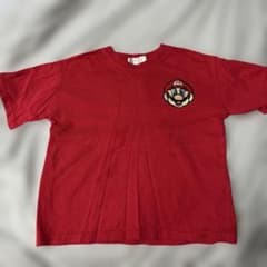 BANDAI APPAREL マリオ キッズ Tシャツ レッド 120のサムネイル