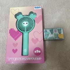 twice GiGO限定 LOVELYS ハンディファン シール セット ミナ - メルカリ