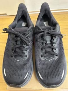HOKA CLIFTON 8 黒 WIDE US8 26cmのサムネイル