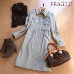 FRAGILE 上質❤︎お嬢さんコート❤︎柔らかなアンゴラ❤︎グレー 