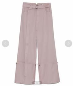 【新品タグ付き】Lily Brown ロールアップデニムパンツ ピンクのサムネイル