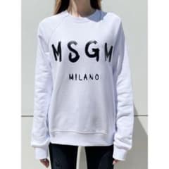 MSGM スウェット ホワイト ロゴプリントのサムネイル
