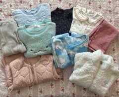 120、130 女の子　洋服セット　シナモロール　とかげ