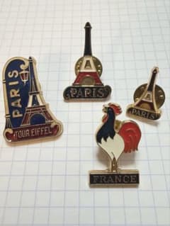 Thumbnail of m*u様 パリ エッフェル塔 フランス　ピンバッジセット　雄鶏　Paris