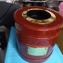 ＤＡＤダストボックスレッドエナメルロゴゴールド中古品生産終了 DADダストボックスレッドエナメルロゴゴールド中古品生産終了