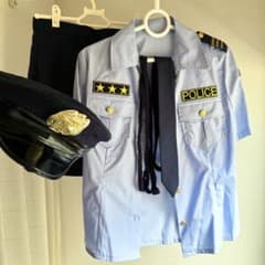 中古品コスプレ ポリス 警察衣装 小物付き 仮装 ハロウィン 大人用のサムネイル