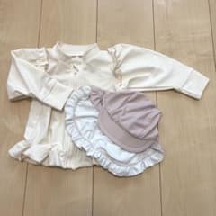 女の子　ベビー　水泳帽&ラッシュガード　セット　90cmのサムネイル