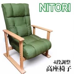 ニトリ 4段調整 高座椅子 オルガン2 リクライニング グリーン - メルカリ