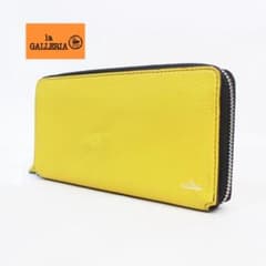 la GALLERIA ラウンドファスナー長財布 イエローのサムネイル
