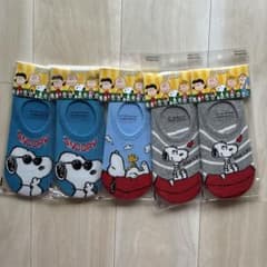 スヌーピーのびのびソックス　5足セットのサムネイル