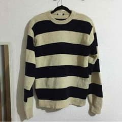 2500→2000円ボーダー ニットシャツのサムネイル