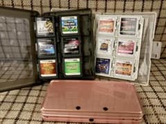 Nintendo3DS本体 ピンク色＆ソフトまとめ売り 平成レトロのサムネイル