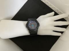 美品　G-SHOCK GA-200SH デジタル腕時計 ブラック/ブルーのサムネイル