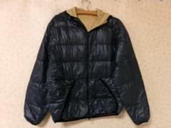 99308 CAMP7 リバーシブルダウンジャケット 黒xベージュ M - メルカリ