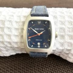 新品電池/稼働　Ritmo Latino ドーム風防　ヴィンテージ　レディース Ritmo Latino 腕時計 デニム風ベルト - メルカリ