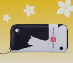 風水白猫財布　金運　長財布　猫のサムネイル