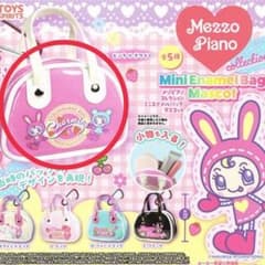 Mezzo Piano ミニエナメルバッグマスコット ピンク×ホワイト - メルカリ
