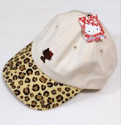 サンリオ ハローキティ キャップ ヒョウ柄 57.5cm アベイル