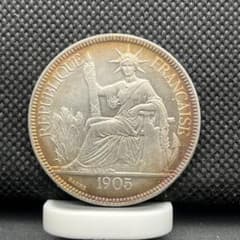 フランス貿易銀貨古銭アンティークコイン硬貨コレクション旧貨幣レトロ