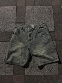 STARTEAM チェック柄 デニム ハーフパンツ 36のサムネイル
