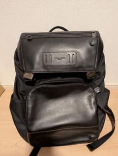 COACH コーチ F50502 リュック 黒 ナイロン レザーのサムネイル