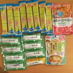 明治 ほほえみ らくらくキューブ 和光堂森永ベビーフードのセットのサムネイル