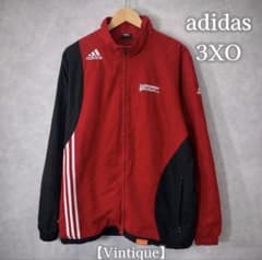 00s adidas トラックジャケット レッド×ブラック 3ラインy2k - メルカリ