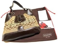 COACH コーチ ワンショルダーバッグ シグネチャー 10243 ブラウンのサムネイル