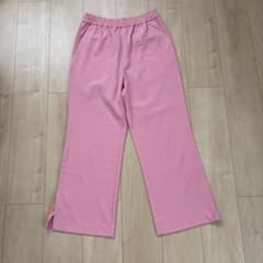 ピンク ワイドパンツ ウエストゴムのサムネイル