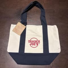 【新品タグ付】Trader Joe’s ミニトート ネイビー キャンバス 紺のサムネイル